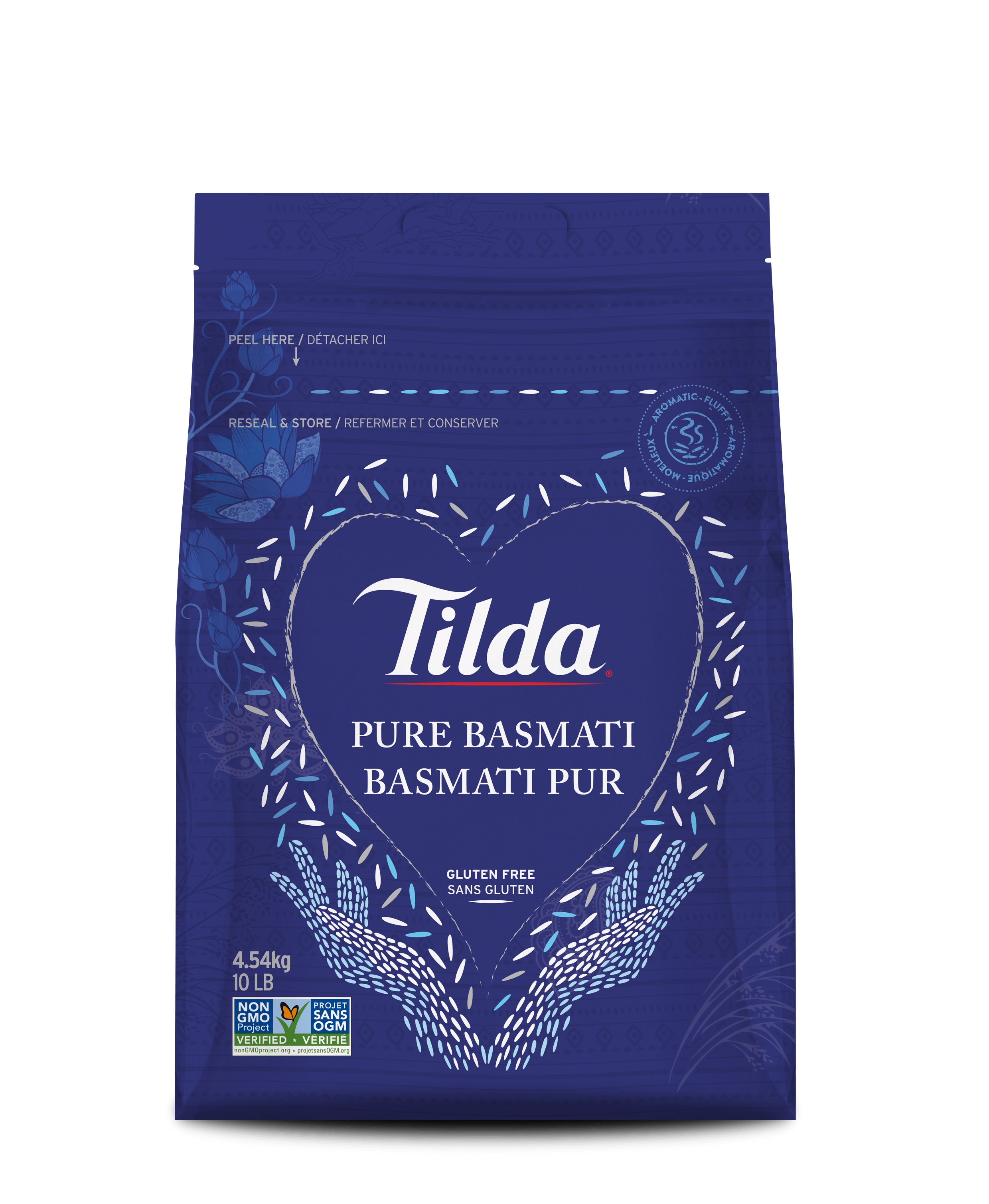 Mockup Tilda Pure Basmati 4,54kg Front Canada 0524-min (1)