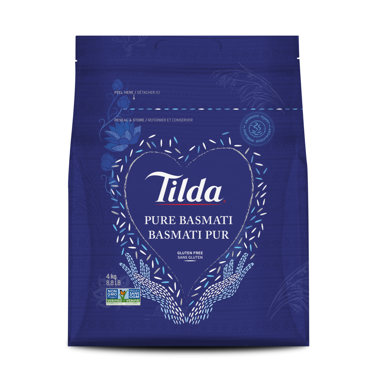 Mockup Tilda Pure Basmati 4kg Canada Front 0524-min