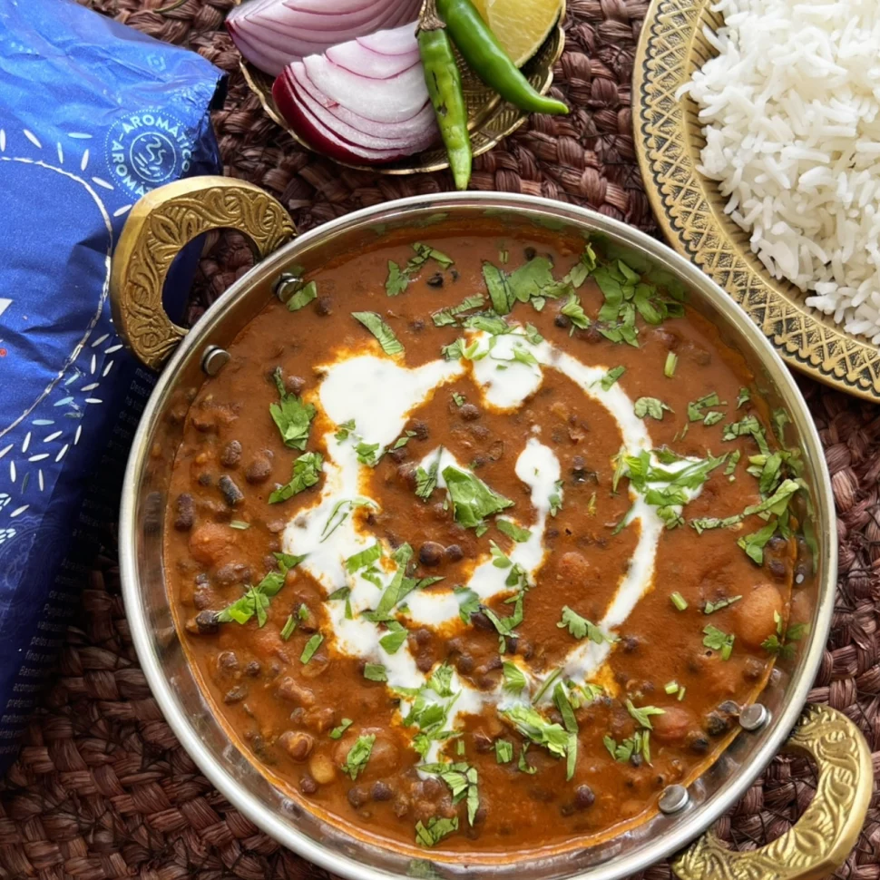 Dal Makhani con arroz basmati Tilda