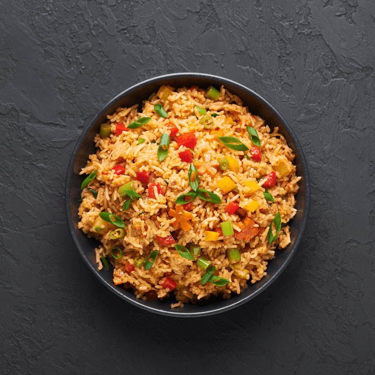 Mexican Rice Bowl with Beetroot Salsa & Baked Tortilla Chips