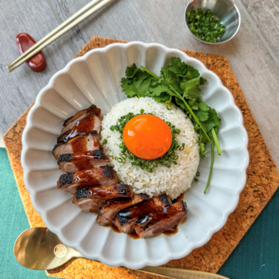 Honey & Soy Marinated Duck with Rice